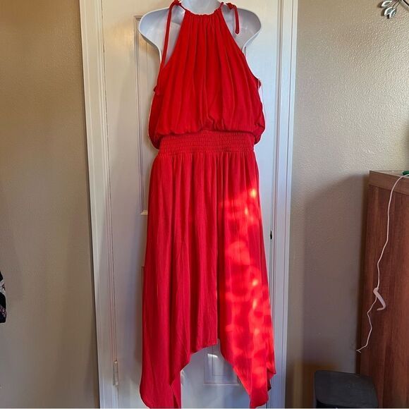 Maurices Red Halter Maxi Dress - Picture 6 of 11